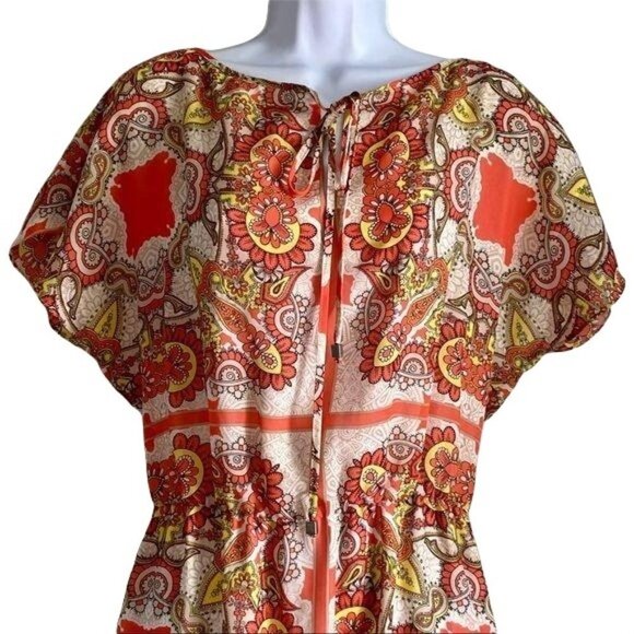 Tahari Lined Pullover Polyester Dress Size 10 - Picture 4 of 8